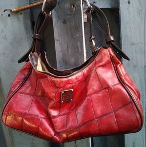 *sold*Dooney & Burke red crocodile handbag